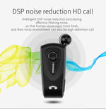 Casque Bluetooth F930 CSR4.1 avec câble rétractable, rappel vibreur pour les appels, anti-vol, argent