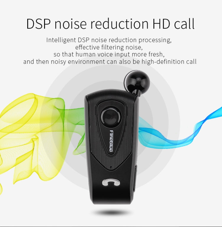 Casque Bluetooth F930 CSR4.1 avec câble rétractable, rappel vibreur pour les appels, anti-vol, argent