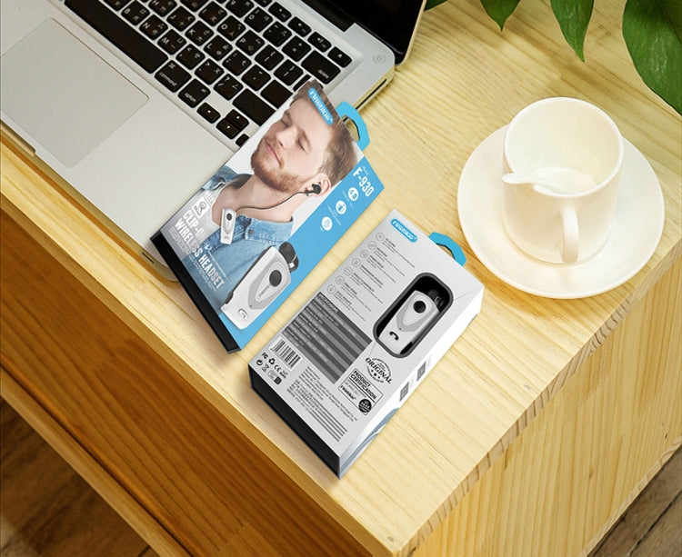 Casque Bluetooth F930 CSR4.1 avec câble rétractable, rappel vibreur pour les appels, anti-vol, argent