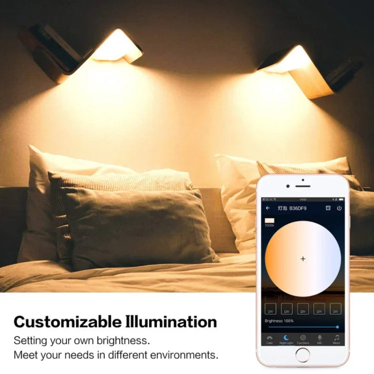 Ampoule LED intelligente WiFi 9W E27 RGBCW, domotique sans fil, 220V