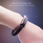 Câble de données bracelet créatif XJ-28 2.4A USB vers 8 broches, longueur du câble : 22,5 cm, XJ-28 8 broches, 22,5 cm 8 broches