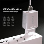 Chargeur de voyage rapide ENKAY Hat-Prince T006-1 18W USB QC 3.0, prise EU