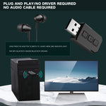 Adaptateur audio Bluetooth USB RT02 Transmet et reçoit 2-en-1 Bluetooth 5.0 Kit mains libres Récepteur Bluetooth de voiture