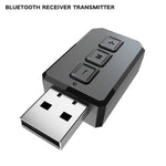Adaptateur audio Bluetooth USB RT02 Transmet et reçoit 2-en-1 Bluetooth 5.0 Kit mains libres Récepteur Bluetooth de voiture