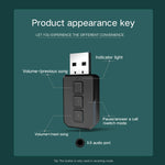 Adaptateur audio Bluetooth USB RT02 Transmet et reçoit 2-en-1 Bluetooth 5.0 Kit mains libres Récepteur Bluetooth de voiture