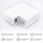 PD-96W Adaptateur d'alimentation PD USB-C / Type-C 96W pour ordinateur portable MacBook Pro 16 pouces (A2141), prise UE, prise US, prise UK, prise AU