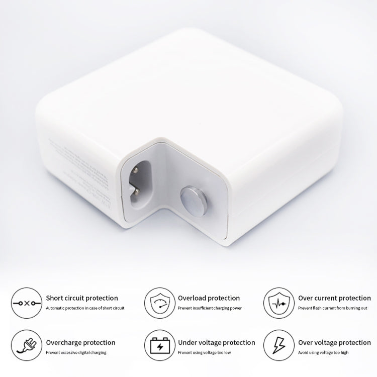 PD-96W Adaptateur d'alimentation PD USB-C / Type-C 96W pour ordinateur portable MacBook Pro 16 pouces (A2141), prise UE, prise US, prise UK, prise AU