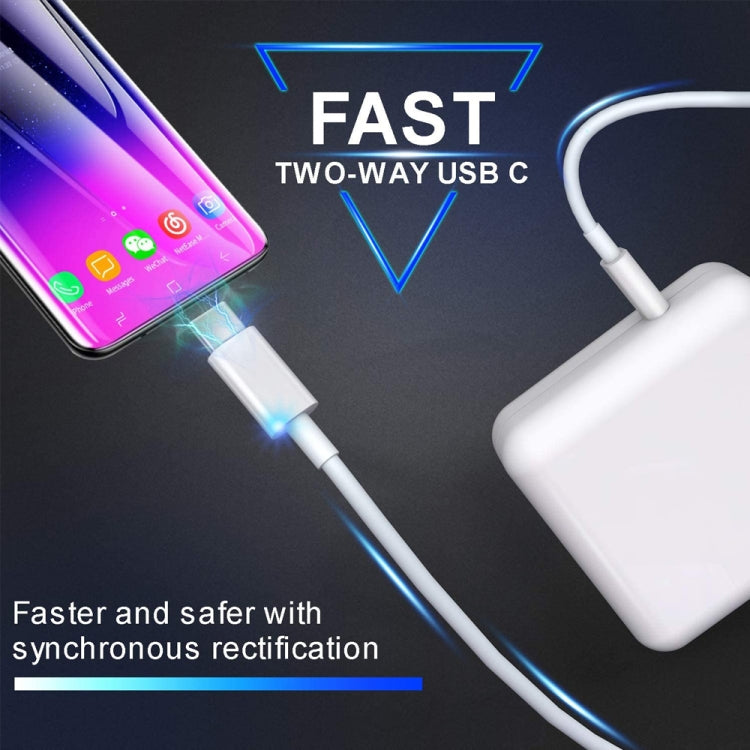 Adaptateur d'ordinateur portable PD-96W 96W PD USB-C / Type-C + câble de charge rapide 2m 5A USB-C / Type-C vers USB-C / Type-C pour MacBook Pro, prise EU, prise US, prise UK, prise AU