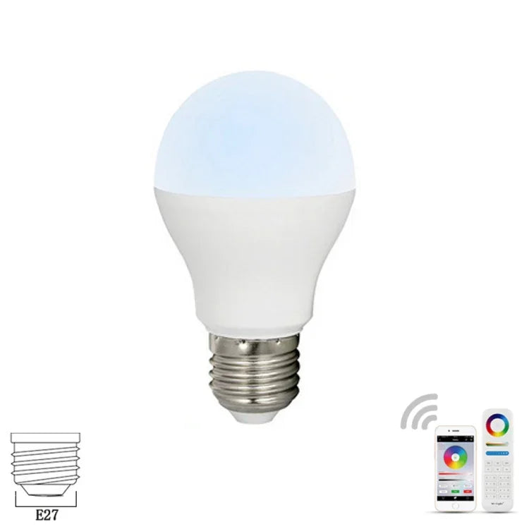 FUT017 Ampoule LED Blanc Double 6W Contrôlable RF 2.4GHZ Compatible Wifi CCT Réglable Luminosité Variable
