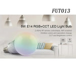 Ampoule LED FUT013 5W E14 RVB + CCT AC100~240V avec télécommande WiFi 2.4G, intensité réglable