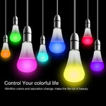 Ampoule LED FUT012 E27 9W RVB + CCT 100V-240V, couleur pleine, télécommande, ampoule intelligente WiFi sans fil 2,4G