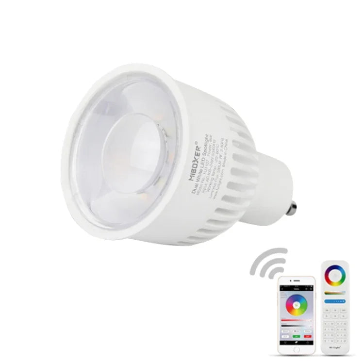 FUT107 GU10 6W Ampoule LED Double Blanc CCT Spot pour chambre et salon