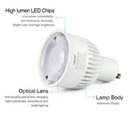 FUT107 GU10 6W Ampoule LED Double Blanc CCT Spot pour chambre et salon