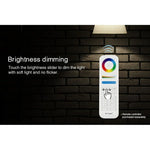 Ampoule LED RVB + CCT 12W E27 FUT105 Lumière intérieure Télécommande 2.4G Contrôle intelligent via application pour téléphone Chambre Salon AC100~240V
