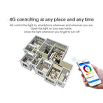 Ampoule LED RVB + CCT 12W E27 FUT105 Lumière intérieure Télécommande 2.4G Contrôle intelligent via application pour téléphone Chambre Salon AC100~240V