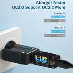 Chargeur de voyage portable LZ-023 18W QC 3.0 USB + câble de données USB vers 8 broches 3A, prise EU, câble de données 8 broches, prise EU