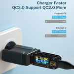 LZ-023 Chargeur de voyage portable USB QC3.0 18W + câble de données USB vers Type-C 3A, prise US, Câble de données Type-C, prise US