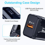 LZ-023 Chargeur de voyage portable USB QC3.0 18W + câble de données USB vers Type-C 3A, prise US, Câble de données Type-C, prise US