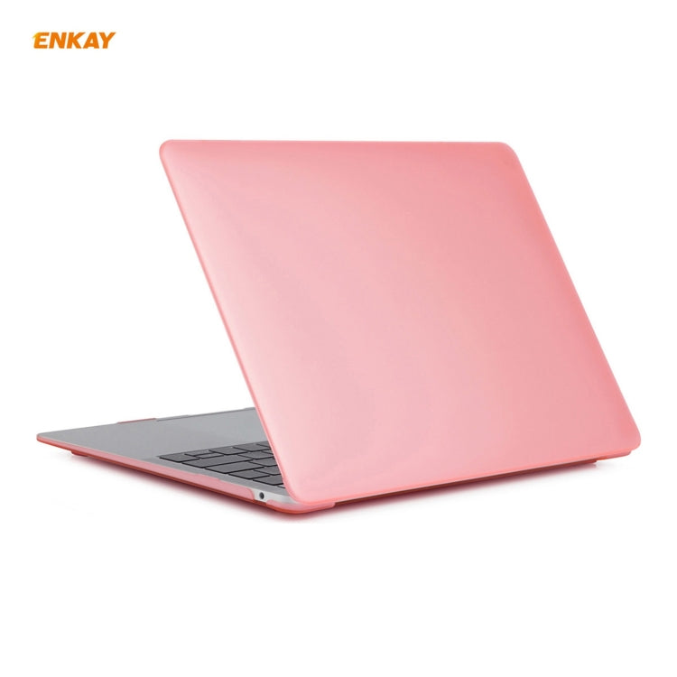 ENKAY Étui de protection mat 3 en 1 pour ordinateur portable + Film de clavier en TPU version UE + Jeu de bouchons anti-poussière pour MacBook Air 13,3 pouces A2179 et A2337 (2020), Pour MacBook Air 13,3 pouces A2179 (2020)