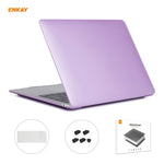 ENKAY Étui de protection mat 3 en 1 pour ordinateur portable + Film de clavier en TPU version UE + Jeu de bouchons anti-poussière pour MacBook Air 13,3 pouces A2179 et A2337 (2020), Pour MacBook Air 13,3 pouces A2179 (2020)