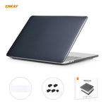 ENKAY Coque de protection 3 en 1 en cristal pour ordinateur portable + film de clavier en TPU version UE + ensemble de bouchons anti-poussière pour MacBook Pro 16 pouces A2141 (avec Touch Bar), Pour MacBook Pro 16 pouces A2141 (avec Touch Bar)