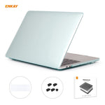 ENKAY Coque de protection 3 en 1 en cristal pour ordinateur portable + film de clavier en TPU version UE + ensemble de bouchons anti-poussière pour MacBook Pro 16 pouces A2141 (avec Touch Bar), Pour MacBook Pro 16 pouces A2141 (avec Touch Bar)