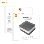 ENKAY Coque de protection 3 en 1 en cristal pour ordinateur portable + film de clavier en TPU version UE + ensemble de bouchons anti-poussière pour MacBook Pro 16 pouces A2141 (avec Touch Bar), Pour MacBook Pro 16 pouces A2141 (avec Touch Bar)
