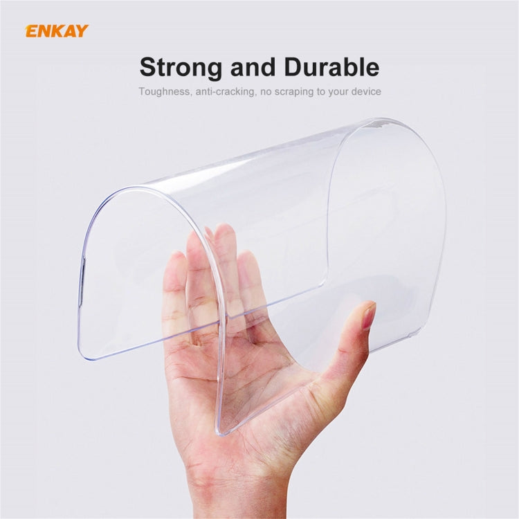 ENKAY Coque de protection 3 en 1 en cristal pour ordinateur portable + film de clavier en TPU version UE + ensemble de bouchons anti-poussière pour MacBook Pro 16 pouces A2141 (avec Touch Bar), Pour MacBook Pro 16 pouces A2141 (avec Touch Bar)