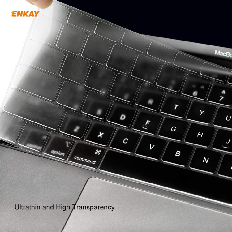 ENKAY Coque de protection 3 en 1 en cristal pour ordinateur portable + film de clavier en TPU version UE + ensemble de bouchons anti-poussière pour MacBook Pro 16 pouces A2141 (avec Touch Bar), Pour MacBook Pro 16 pouces A2141 (avec Touch Bar)