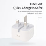 Chargeur de voyage pliable A234 20W PD 3.0 Type-C / USB-C, Prise UK, 20W