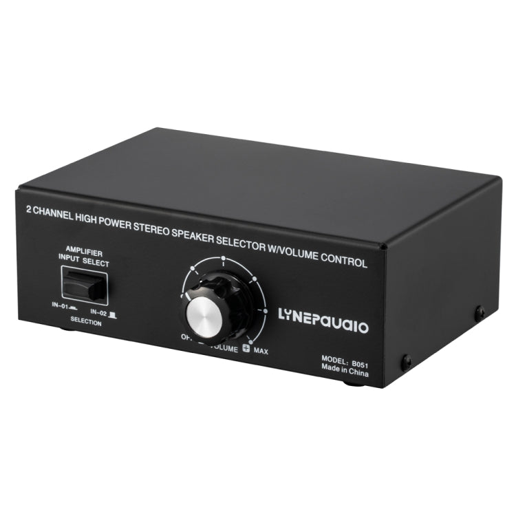 B051 Sélecteur 2 entrées et 1 sortie pour amplificateur de puissance et haut-parleur avec réglage du volume, 2 amplificateurs de puissance, sélecteur audio, comparateur de distribution de commutation, B051