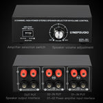 B051 Sélecteur 2 entrées et 1 sortie pour amplificateur de puissance et haut-parleur avec réglage du volume, 2 amplificateurs de puissance, sélecteur audio, comparateur de distribution de commutation, B051