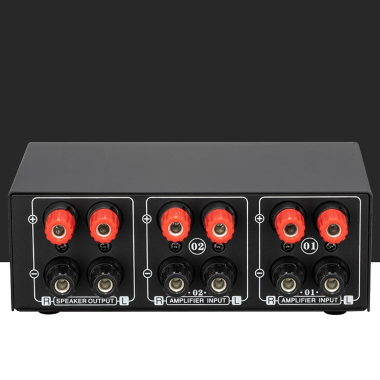 B051 Sélecteur 2 entrées et 1 sortie pour amplificateur de puissance et haut-parleur avec réglage du volume, 2 amplificateurs de puissance, sélecteur audio, comparateur de distribution de commutation, B051