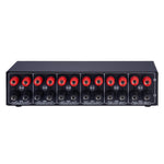 B032 Amplificateur de puissance 2 entrées 4 sorties Commutateur sonore Haut-parleur Qualité sonore sans perte 300W par canal Distributeur commutateur avec fonction de surveillance casque / Entrée audio, B032