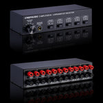 B032 Amplificateur de puissance 2 entrées 4 sorties Commutateur sonore Haut-parleur Qualité sonore sans perte 300W par canal Distributeur commutateur avec fonction de surveillance casque / Entrée audio, B032