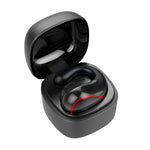 Écouteur sans fil invisible supra-auriculaire T25 Bluetooth 5.0 à oreille unique, appel haute définition, veille super longue, à conduction osseuse