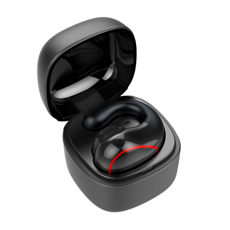 Écouteur sans fil invisible supra-auriculaire T25 Bluetooth 5.0 à oreille unique, appel haute définition, veille super longue, à conduction osseuse