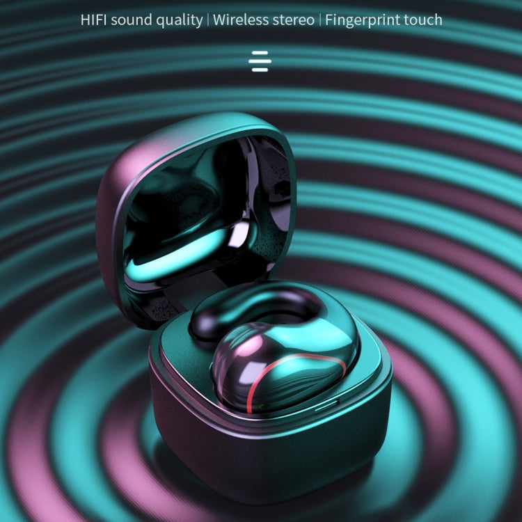 Écouteur sans fil invisible supra-auriculaire T25 Bluetooth 5.0 à oreille unique, appel haute définition, veille super longue, à conduction osseuse
