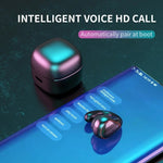Écouteur sans fil invisible supra-auriculaire T25 Bluetooth 5.0 à oreille unique, appel haute définition, veille super longue, à conduction osseuse