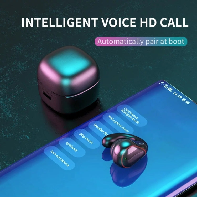 Écouteur sans fil invisible supra-auriculaire T25 Bluetooth 5.0 à oreille unique, appel haute définition, veille super longue, à conduction osseuse