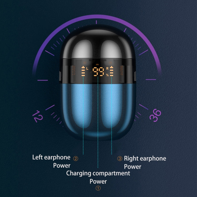 Écouteurs sans fil Bluetooth J28 TWS Affichage numérique LED Écouteurs de sport HIFI Musique