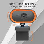C11 Qualité d'image 2K HD sans distorsion Rotation à 360 degrés Microphone intégré Son clair Webcams avec trépied