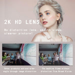 C11 Qualité d'image 2K HD sans distorsion Rotation à 360 degrés Microphone intégré Son clair Webcams avec trépied