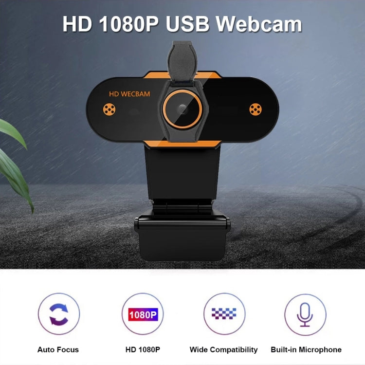 Webcam pour PC de bureau 312 1080P HD USB 2.0 avec micro, longueur de câble : environ 1,3 m, standard, avec trépied, anti-espionnage