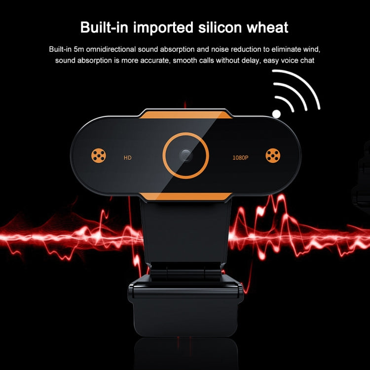 Webcam pour PC de bureau 312 1080P HD USB 2.0 avec micro, longueur de câble : environ 1,3 m, standard, avec trépied, anti-espionnage