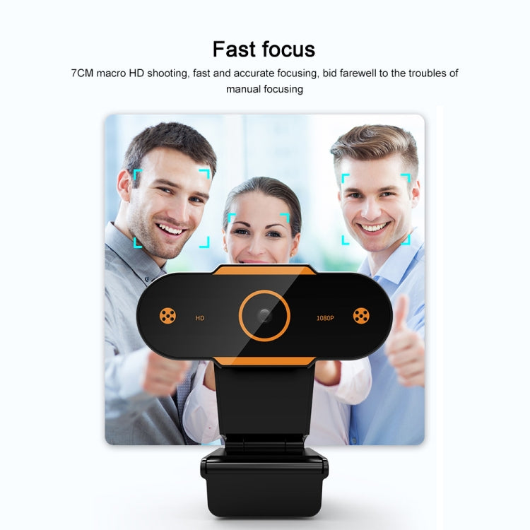 Webcam pour PC de bureau 312 1080P HD USB 2.0 avec micro, longueur de câble : environ 1,3 m, standard, avec trépied, anti-espionnage