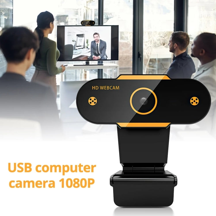 Webcam pour PC de bureau 312 1080P HD USB 2.0 avec micro, longueur de câble : environ 1,3 m, standard, avec trépied, anti-espionnage