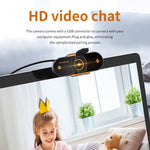 Webcam pour PC de bureau 312 1080P HD USB 2.0 avec micro, longueur de câble : environ 1,3 m, standard, avec trépied, anti-espionnage