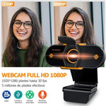 Webcam pour PC de bureau 312 1080P HD USB 2.0 avec micro, longueur de câble : environ 1,3 m, standard, avec trépied, anti-espionnage