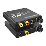 Convertisseur audio numérique vers analogique Extracteur stéréo DAC Amplificateur optique SPDIF 192Khz 24Bit